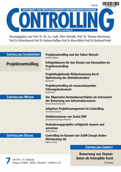 Cover of Volume: Controlling Volume 27 (2015), Edition 8-9