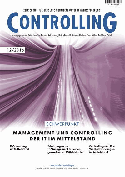 Cover of Volume: Controlling Volume 28 (2016), Edition 12