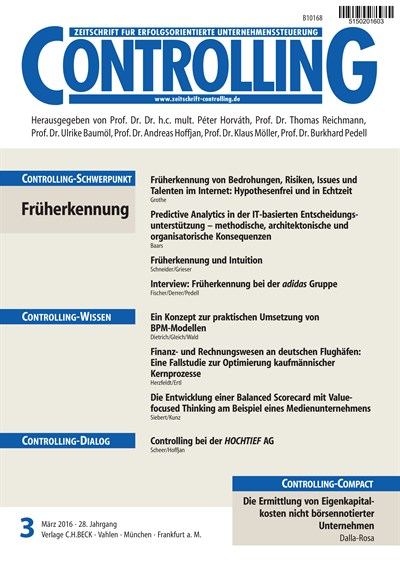 Cover of Volume: Controlling Volume 28 (2016), Edition 3