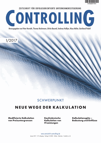 Cover of Volume: Controlling Volume 29 (2017), Edition 1