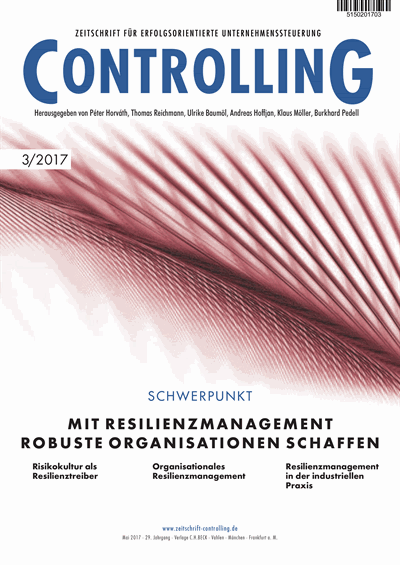 Cover der Ausgabe: Controlling Jahrgang 29 (2017), Heft 3