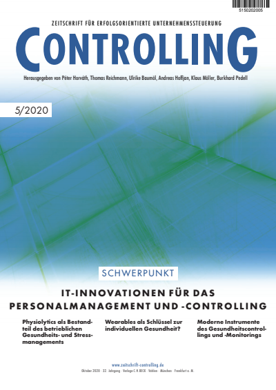 Cover der Ausgabe: Controlling Jahrgang 32 (2020), Heft 5