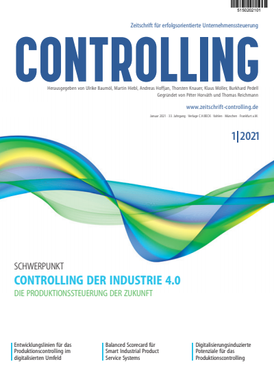 Cover der Ausgabe: Controlling Jahrgang 33 (2021), Heft 1