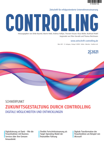 Cover der Ausgabe: Controlling Jahrgang 33 (2021), Heft 2