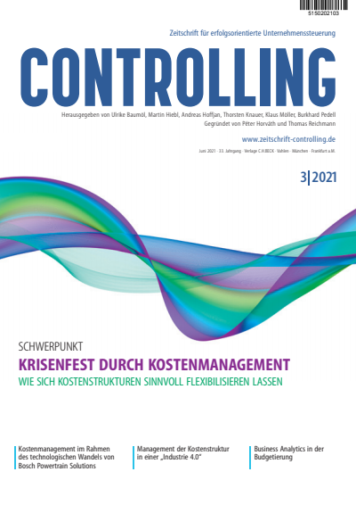 Cover of Volume: Controlling Volume 33 (2021), Edition 3
