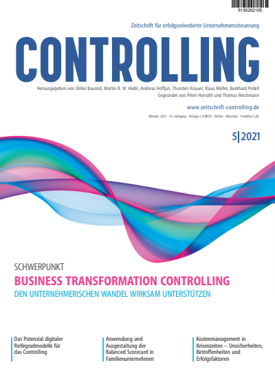 Cover of Volume: Controlling Volume 33 (2021), Edition 5