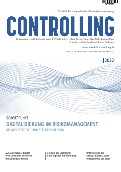 Cover of Volume: Controlling Volume 34 (2022), Edition 1