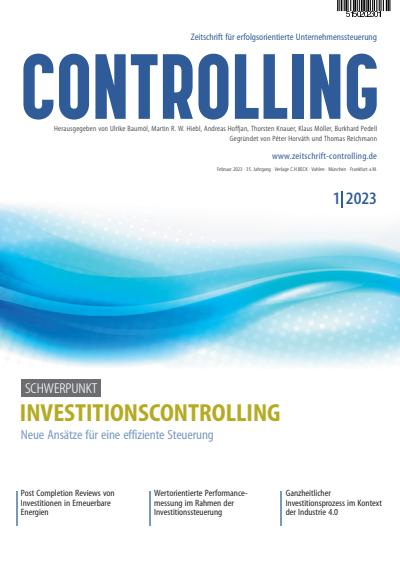 Cover der Ausgabe: Controlling Jahrgang 35 (2023), Heft 1