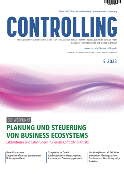 Cover der Ausgabe: Controlling Jahrgang 35 (2023), Heft 5