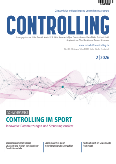 Cover der Ausgabe: Controlling Jahrgang 38 (2026), Heft 2