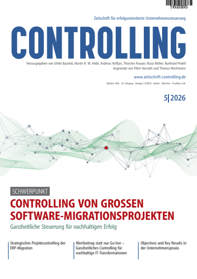 Cover der Ausgabe: Controlling Jahrgang 38 (2026), Heft 5