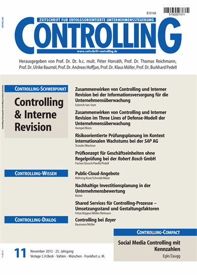 Cover of Volume: Controlling Volume 25 (2013), Edition 11
