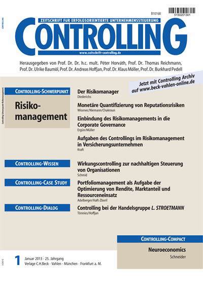 Cover of Volume: Controlling Volume 25 (2013), Edition 1