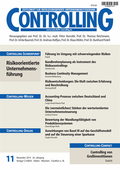 Cover of Volume: Controlling Volume 26 (2014), Edition 11