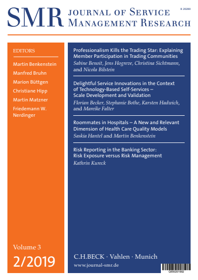 Cover of Volume: SMR - Journal of Service Management Research Volume 3 (2019), Edition 2