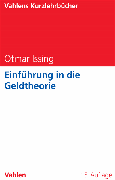 Cover of book: Einführung in die Geldtheorie