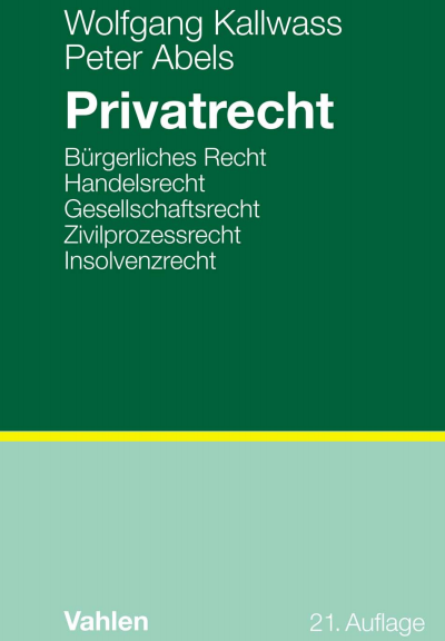 Cover of book: Privatrecht