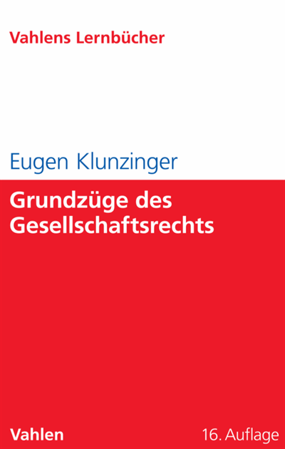 Cover of book: Grundzüge des Gesellschaftsrechts