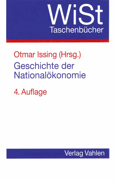 Cover of book: Geschichte der Nationalökonomie