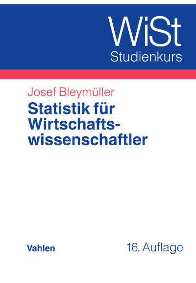 Cover des Buchs: Statistik für Wirtschaftswissenschaftler