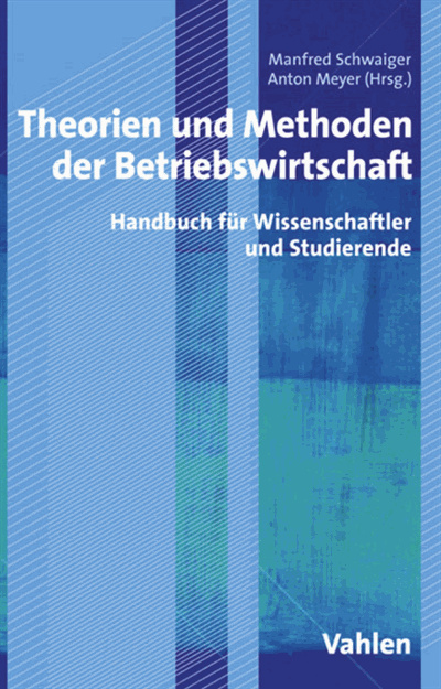 Cover of book: Theorien und Methoden der Betriebswirtschaft