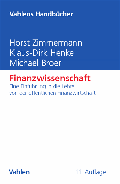 Cover of book: Finanzwissenschaft