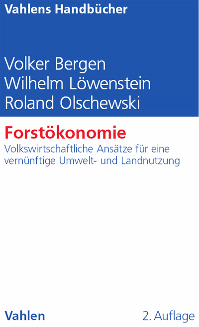 Cover of book: Forstökonomie