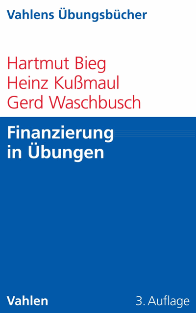 Cover of book: Finanzierung in Übungen