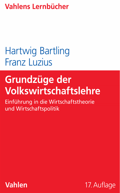 Cover of book: Grundzüge der Volkswirtschaftslehre