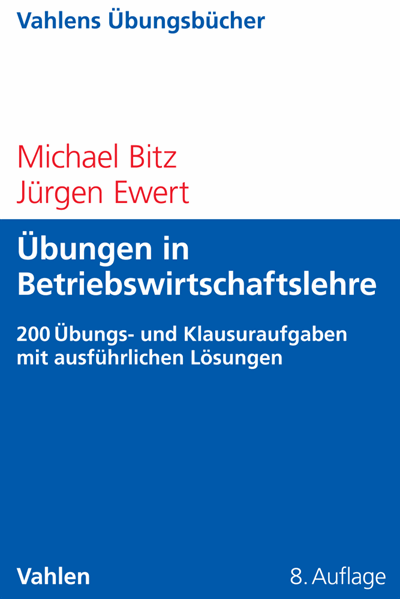 Cover of book: Übungen in Betriebswirtschaftslehre