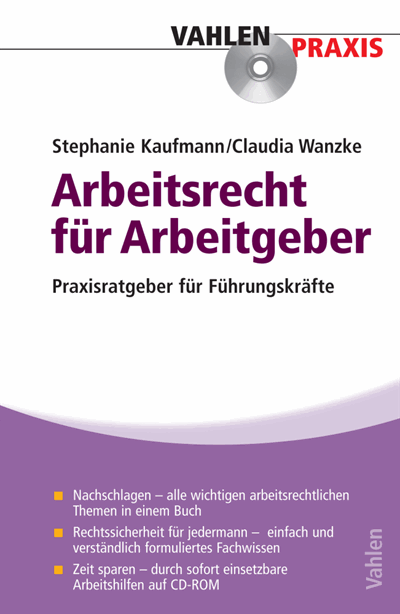 Cover des Buchs: Arbeitsrecht für Arbeitgeber