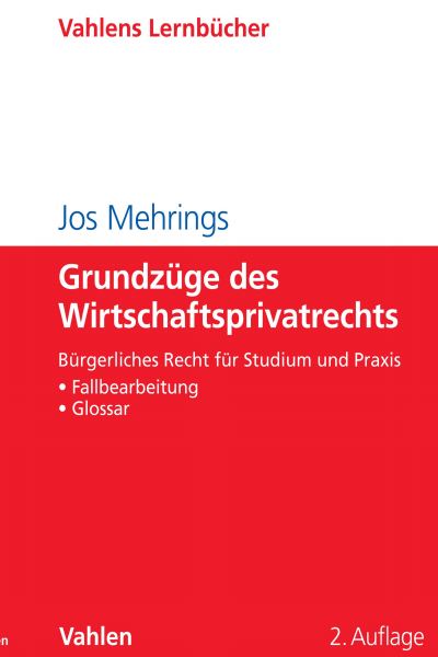 Cover of book: Grundlagen des Wirtschaftsprivatrechts