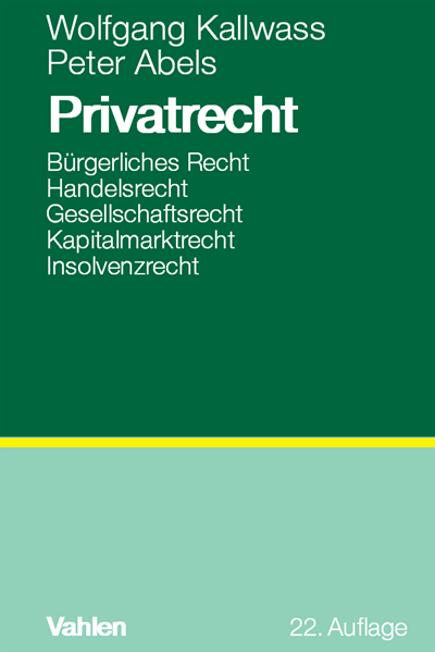 Cover of book: Privatrecht
