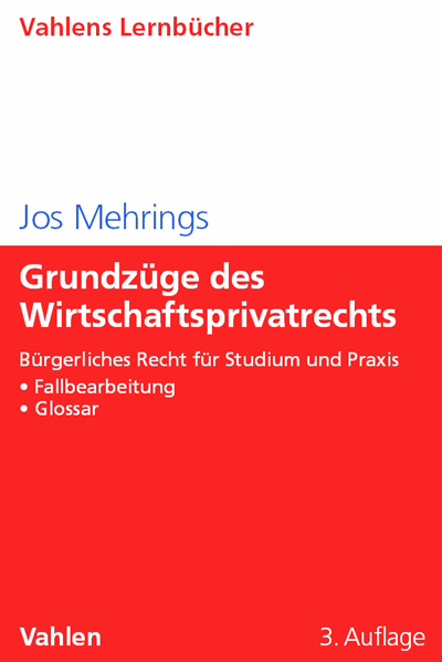 Cover of book: Grundzüge des Wirtschaftsprivatrechts