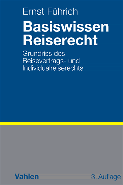 Cover of book: Basiswissen Reiserecht