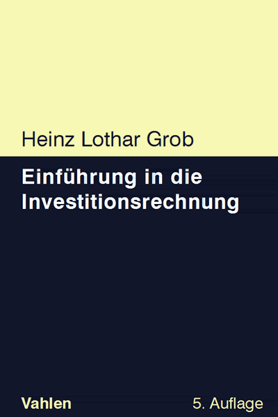 Cover des Buchs: Einführung in die Investitionsrechnung