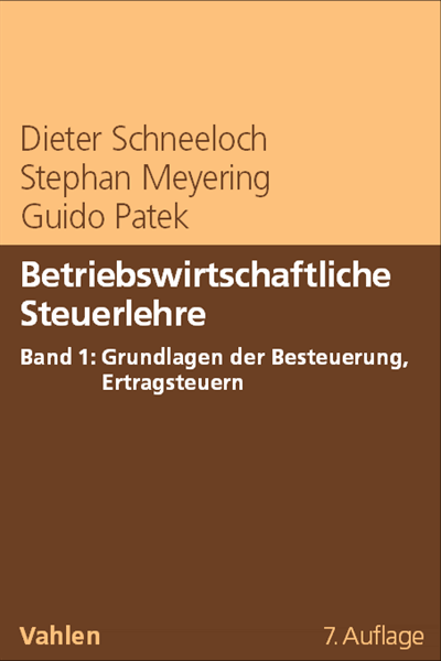 Cover des Buchs: Betriebswirtschaftliche Steuerlehre Band 1: Grundlagen der Besteuerung, Ertragsteuern