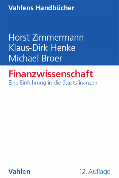 Cover of book: Finanzwissenschaft