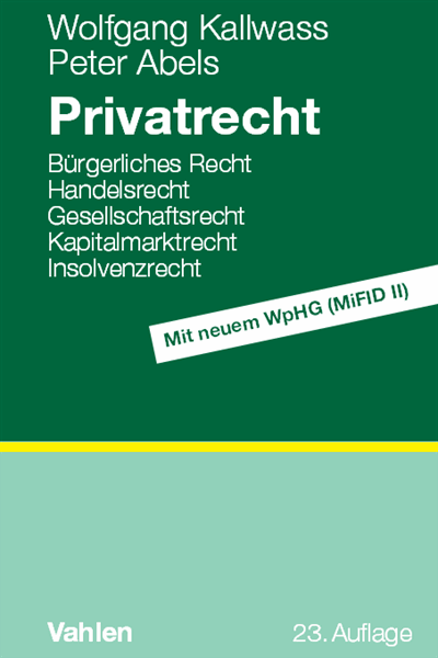 Cover des Buchs: Privatrecht