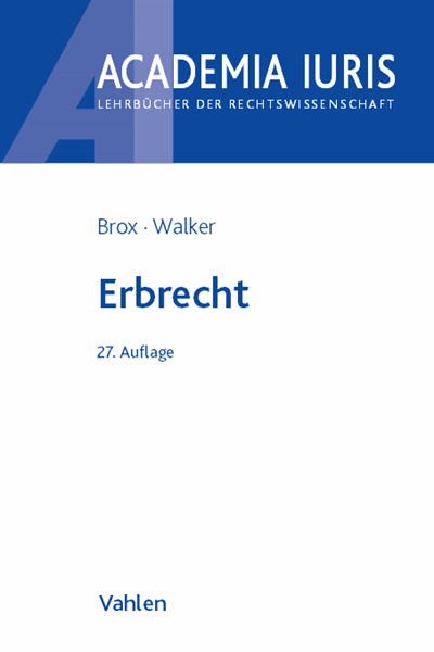 Cover des Buchs: Erbrecht