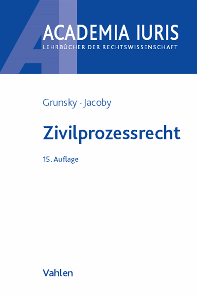 Cover des Buchs: Zivilprozessrecht