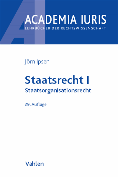 Cover des Buchs: Staatsrecht I