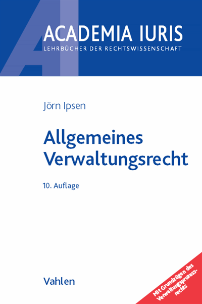 Cover des Buchs: Allgemeines Verwaltungsrecht