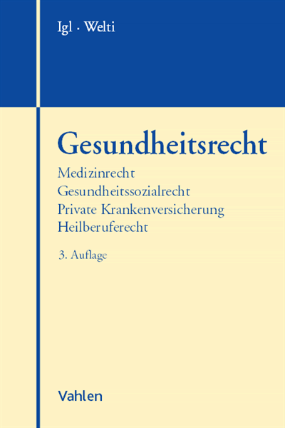 Cover des Buchs: Gesundheitsrecht