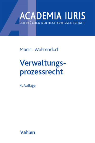 Cover des Buchs: Verwaltungsprozessrecht