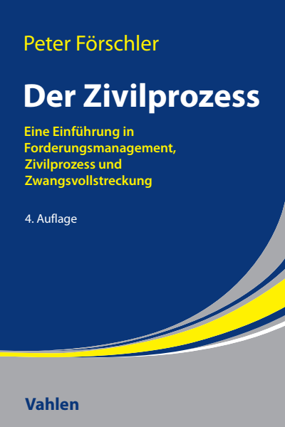 Cover of book: Der Zivilprozess