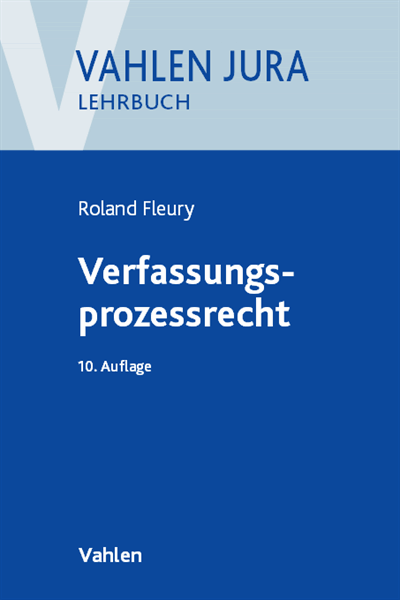 Cover des Buchs: Verfassungsprozessrecht