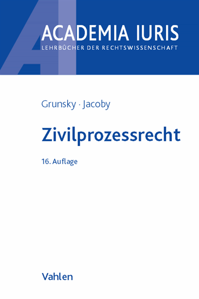 Cover des Buchs: Zivilprozessrecht