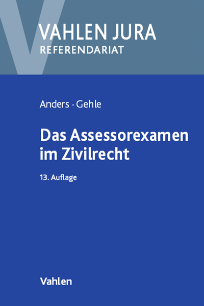 Cover of book: Das Assessorexamen im Zivilrecht