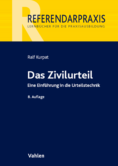 Cover of book: Das Zivilurteil